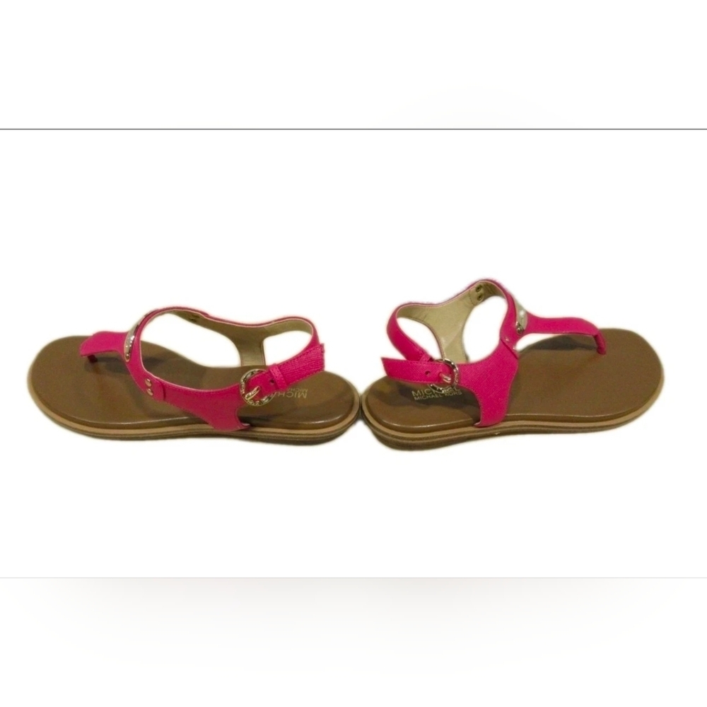 Michael Kors Vibrant Pink Thong Sandals - Picture 3 of 5